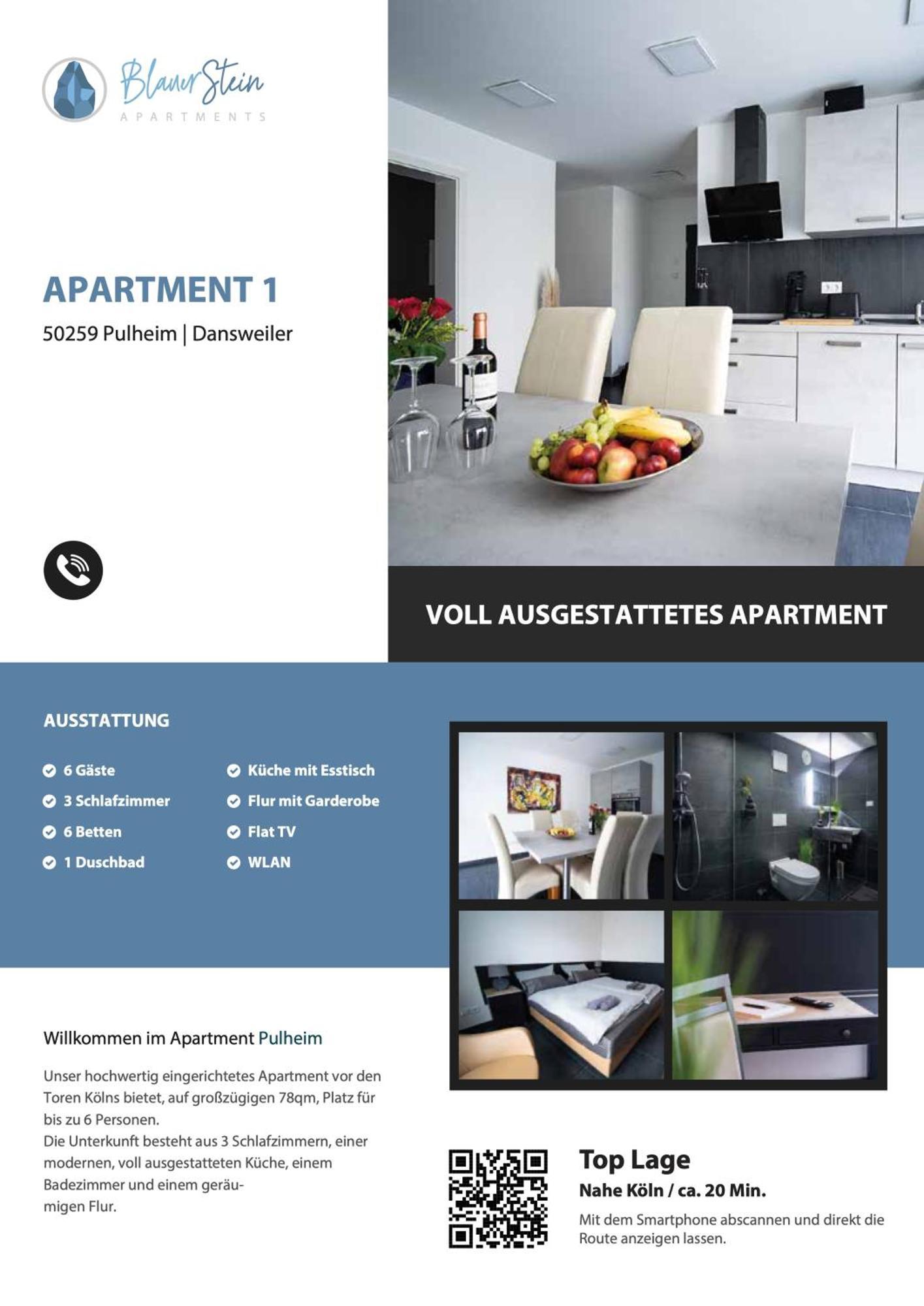 Blauer Stein Apartments Wh4 Pulheim Extérieur photo